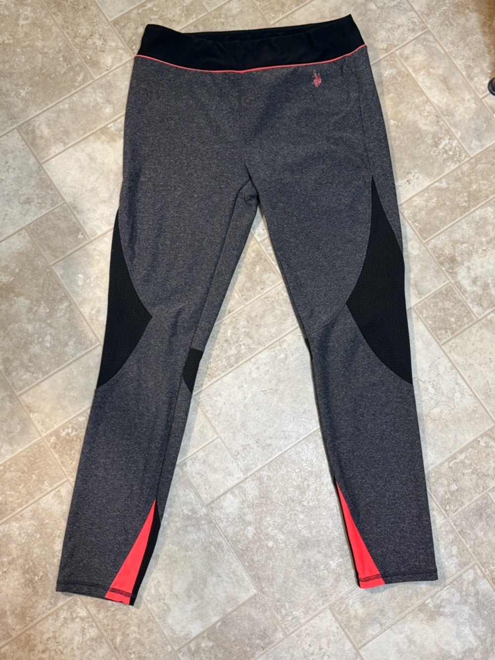 U.S. Polo Assn. Black & Heather Gray Athletic Leggings
